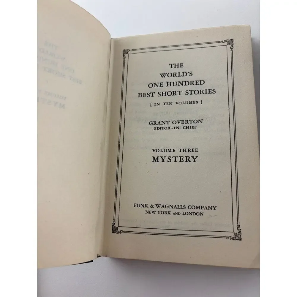 The World's 100 Best Short Stories 7‑Volume Set 1927 Funk & Wagnalls – Overton